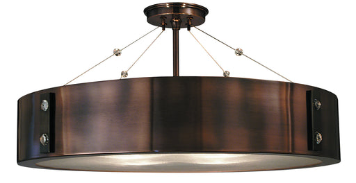 Framburg 5394 RB/EB Oracle Four Light Flush / Semi-Flush Mount, Roman Bronze with Ebony Accents Main Image.jpg