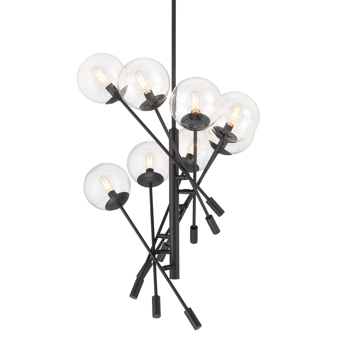 Minka-Lavery 2748-66A Auresa Eight Light Pendant, Coal Main Image.jpg