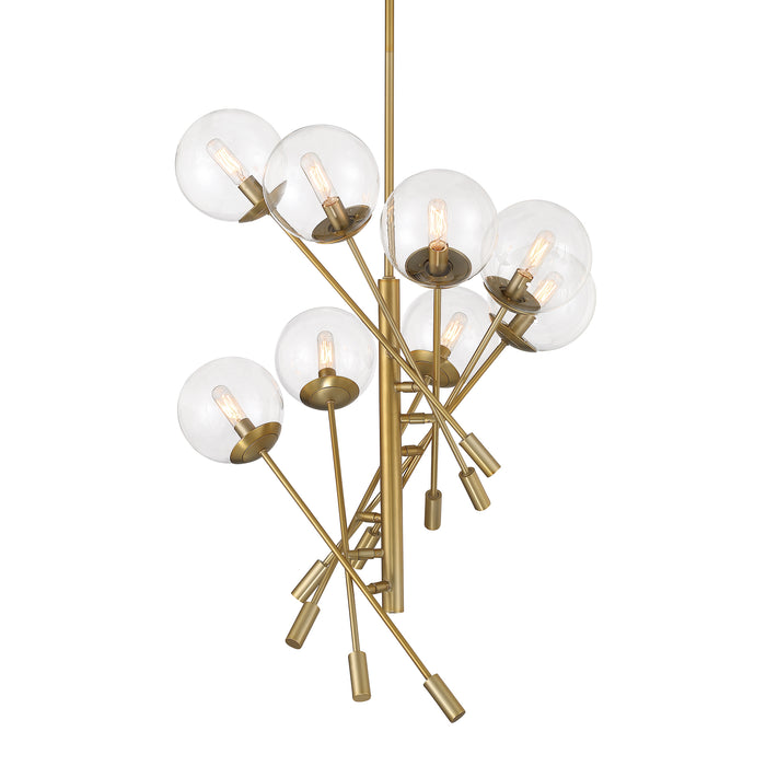 Minka-Lavery 2748-695 Auresa Eight Light Pendant, Soft Brass Main Image.jpg