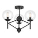 Minka-Lavery 2799-66A Auresa Three Light Semi Flush Mount, Coal Main Image.jpg