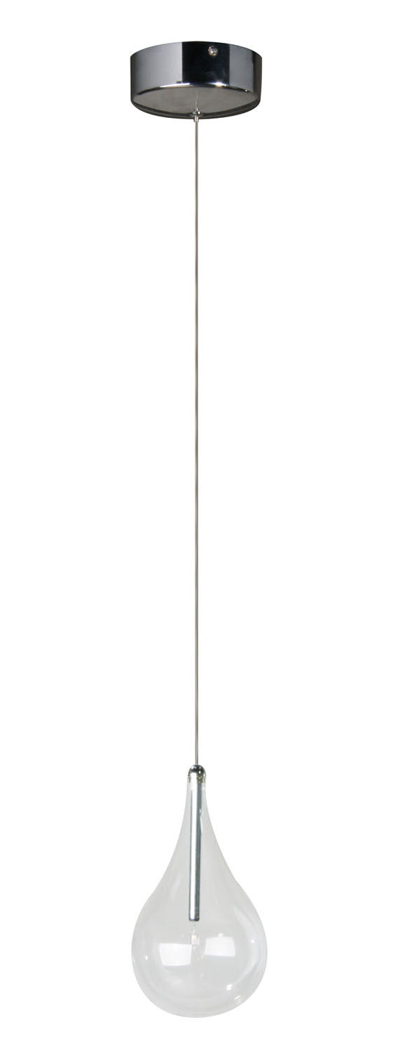 ET2 E23111-18 Larmes One Light Pendant, Polished Chrome Main Image.jpg
