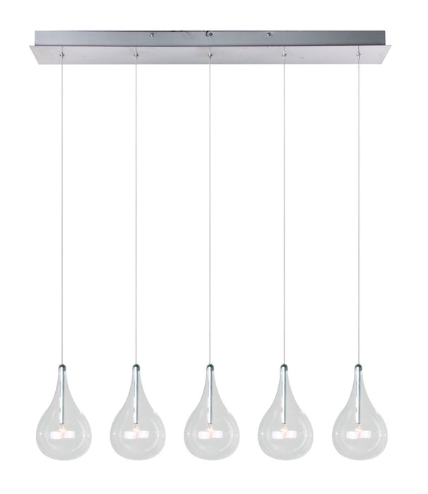 ET2 E23115-18 Larmes Five Light Pendant, Polished Chrome Main Image.jpg