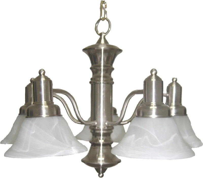 Maxim 20325MRSN Newburg Five Light Chandelier, Satin Nickel Main Image.jpg