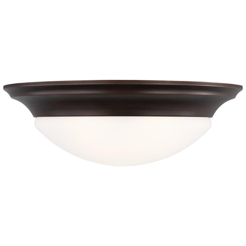 Generation Lighting 75436-710 Nash Three Light Flush Mount, Bronze Main Image.jpg