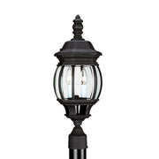 Generation Lighting 82200-12 Wynfield Two Light Outdoor Post Lantern, Black Main Image.jpg