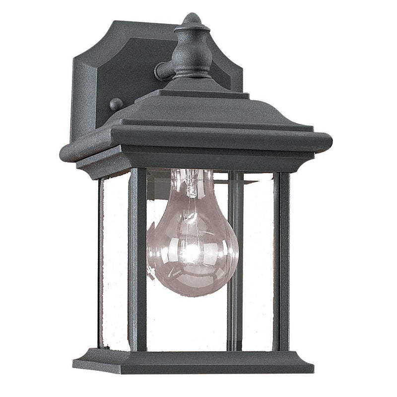 Generation Lighting 85200-12 Wynfield One Light Outdoor Wall Lantern, Black Main Image.jpg