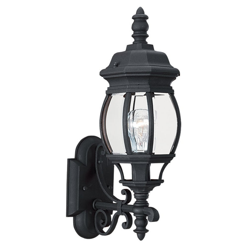 Generation Lighting 88200-12 Wynfield One Light Outdoor Wall Lantern, Black Main Image.jpg