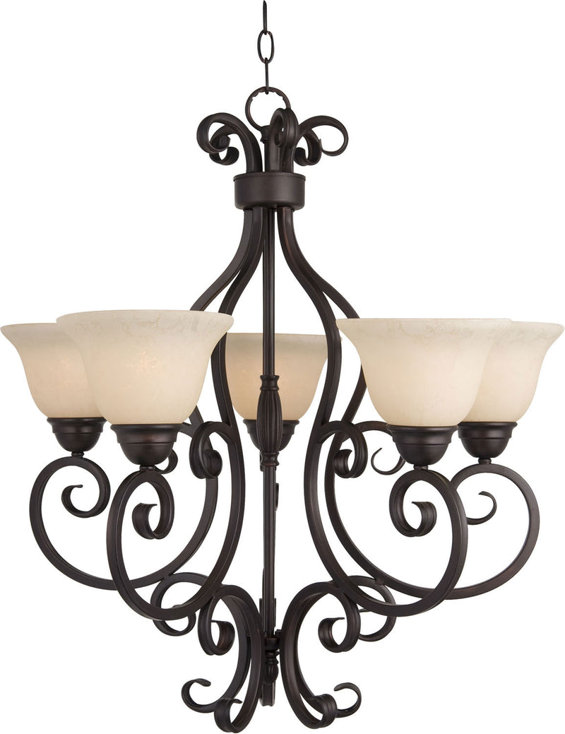 Maxim 12205FIOI Manor Five Light Chandelier, Oil Rubbed Bronze Main Image.jpg