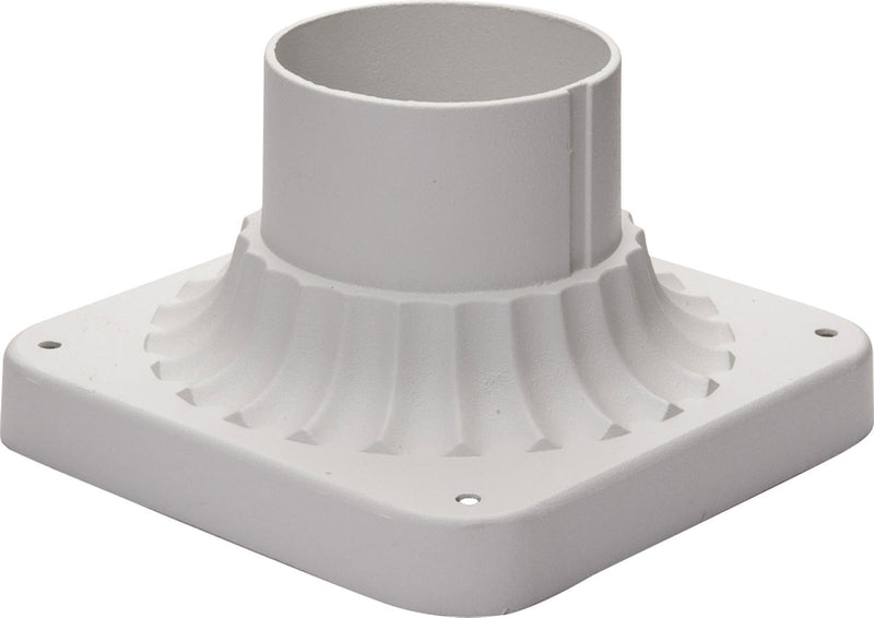 Maxim 2001WT Outdoor Essentials - 200x Outdoor Essentials Cast Pier Mount, White Main Image.jpg