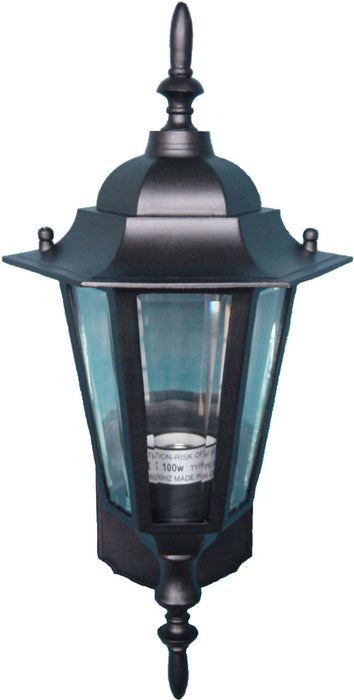 Maxim 3000CLBK Builder Cast One Light Outdoor Wall Lantern, Black Main Image.jpg