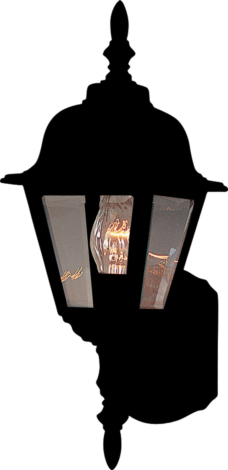 Maxim 3005CLBK Builder Cast One Light Outdoor Wall Lantern, Black Alternate Image.jpg
