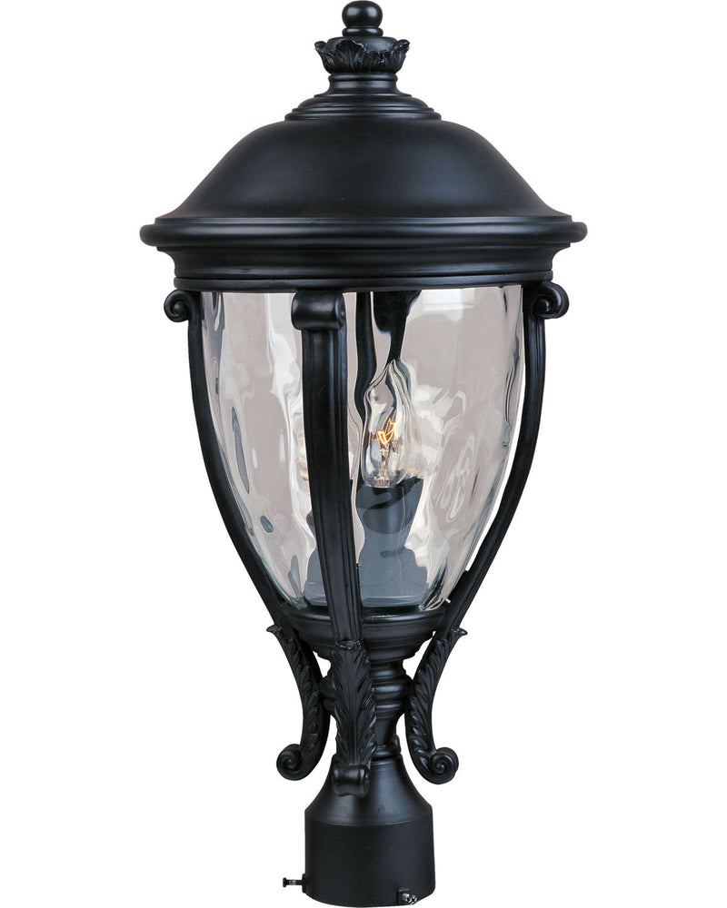 Maxim 41421WGBK Camden VX Three Light Outdoor Pole/Post Lantern, Black Main Image.jpg