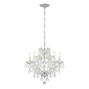 Crystorama 4405-CH-CL-MWP Maria Theresa Six Light Mini Chandelier Polished Chrome Alternate Image 4.jpg