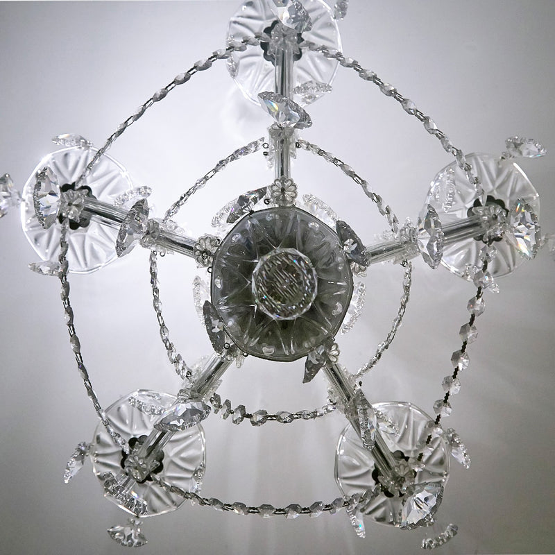 Crystorama 4405-CH-CL-S Maria Theresa Six Light Mini Chandelier Polished Chrome Alternate Image 4.jpg