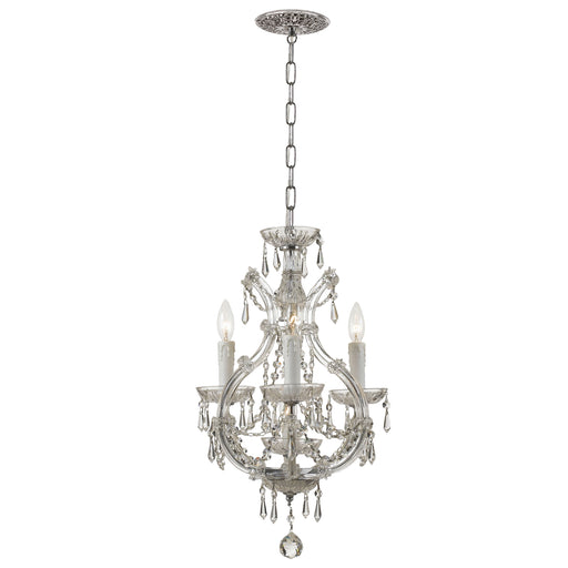 Crystorama 4473-CH-CL-S Maria Theresa Four Light Mini Chandelier Polished Chrome Alternate Image.jpg