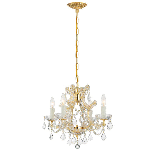 Crystorama 4474-GD-CL-MWP Maria Theresa Four Light Mini Chandelier Gold Alternate Image.jpg