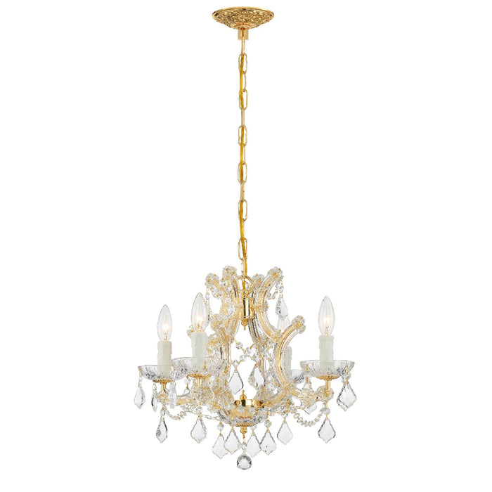 Crystorama 4474-GD-CL-MWP Maria Theresa Four Light Mini Chandelier Gold Alternate Image.jpg