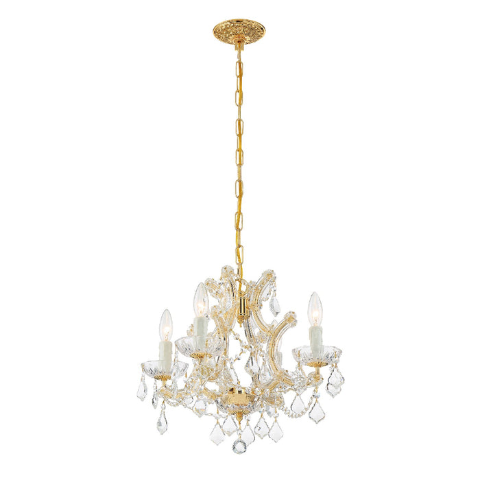Crystorama 4474-GD-CL-MWP Maria Theresa Four Light Mini Chandelier Gold Alternate Image 4.jpg