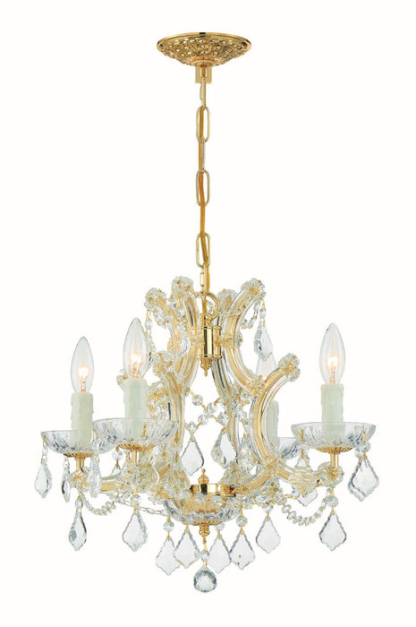 Crystorama 4474-GD-CL-S Maria Theresa Four Light Mini Chandelier Gold Main Image.jpg