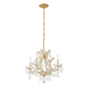 Crystorama 4474-GD-CL-SAQ Maria Theresa Four Light Mini Chandelier Gold Alternate Image 2.jpg