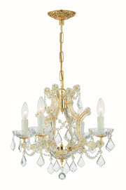 Crystorama 4474-GD-CL-SAQ Maria Theresa Four Light Mini Chandelier Gold Main Image.jpg