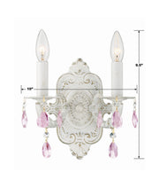 Crystorama 5022-AW-RO-MWP Paris Market Two Light Wall Sconce Antique White Alternate Image 2.jpg