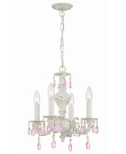 Crystorama 5024-AW-RO-MWP Paris Market Four Light Mini Chandelier Antique White Main Image.jpg