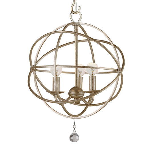 Crystorama 9225-OS Solaris Three Light Mini Chandelier Olde Silver Alternate Image.jpg