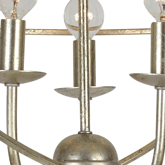 Crystorama 9225-OS Solaris Three Light Mini Chandelier Olde Silver Alternate Image 2.jpg