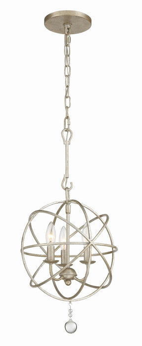 Crystorama 9225-OS Solaris Three Light Mini Chandelier Olde Silver Main Image.jpg