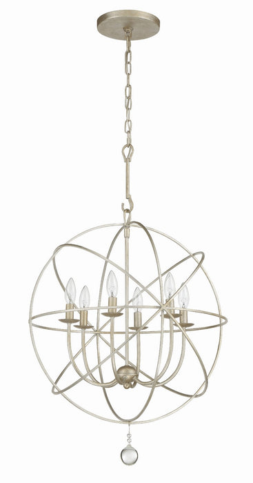 Crystorama 9226-OS Solaris Six Light Chandelier Olde Silver Alternate Image 4.jpg