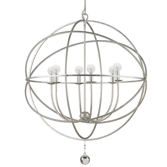 Crystorama 9228-OS Solaris Six Light Chandelier Olde Silver Alternate Image.jpg