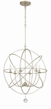 Crystorama 9228-OS Solaris Six Light Chandelier Olde Silver Alternate Image 4.jpg