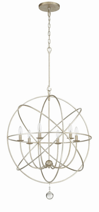 Crystorama 9228-OS Solaris Six Light Chandelier Olde Silver Alternate Image 4.jpg