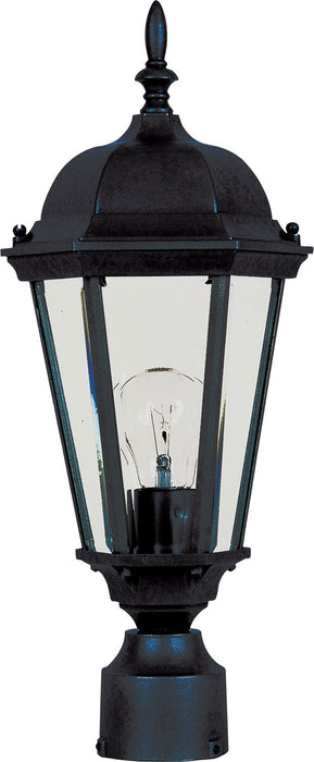 Maxim 1001BK Westlake One Light Outdoor Pole/Post Lantern, Black Main Image.jpg