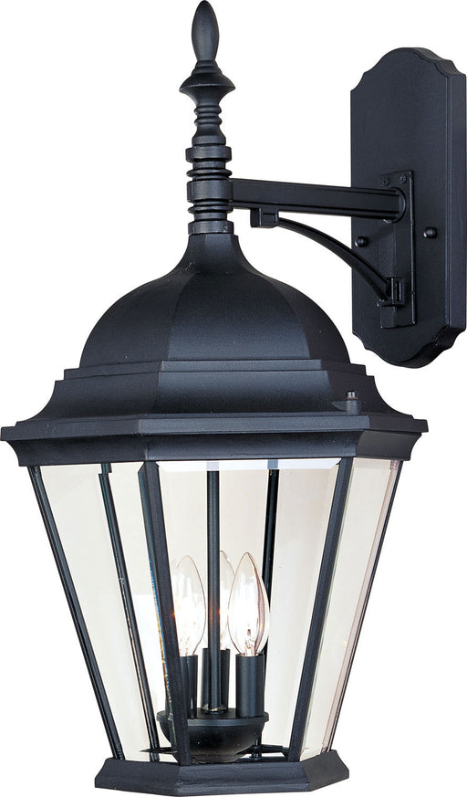 Maxim 1008BK Westlake Three Light Outdoor Wall Lantern, Black Main Image.jpg