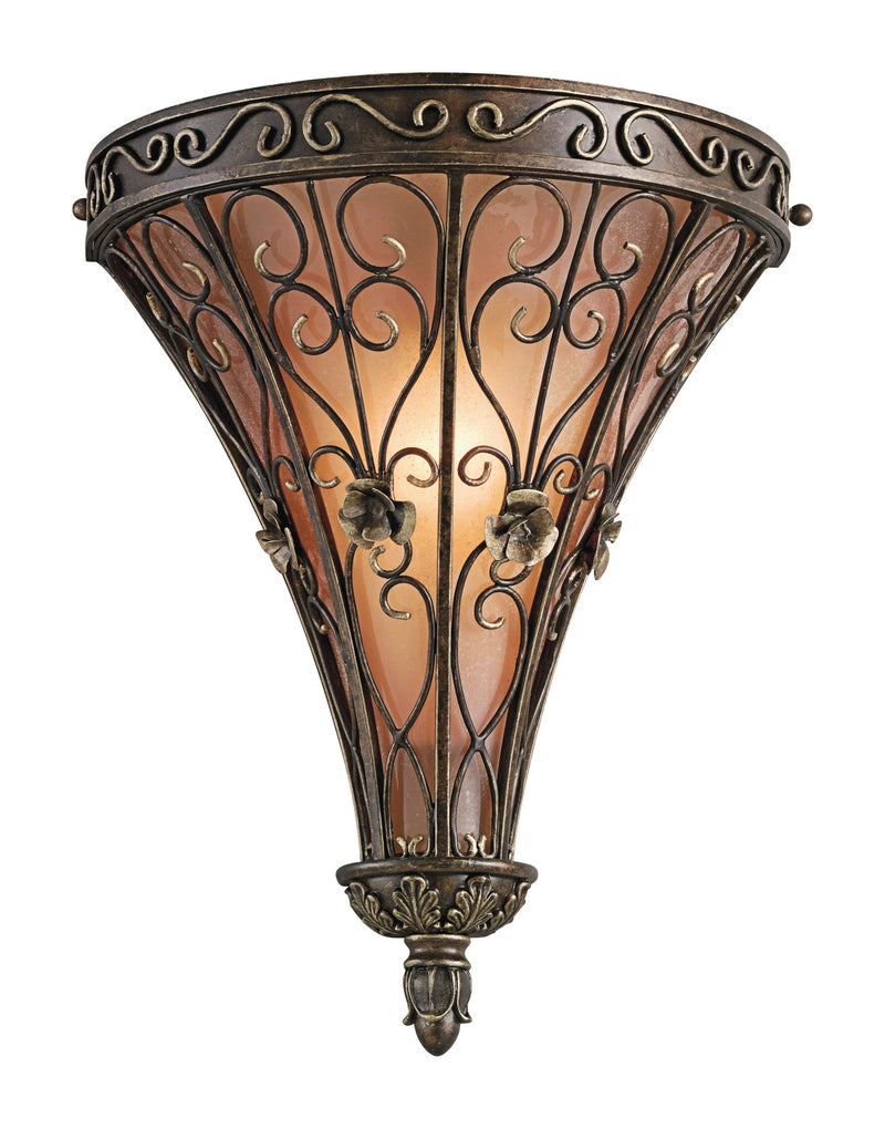 Kichler 45131TRZ One Light Wall Sconce, Terrene Bronze