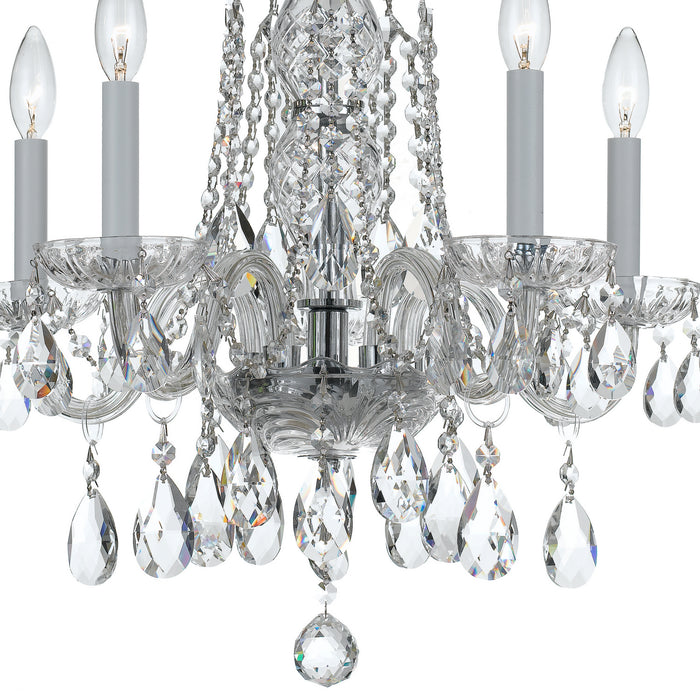 Crystorama 1061-CH-CL-MWP Traditional Crystal Five Light Mini Chandelier Polished Chrome Alternate Image.jpg