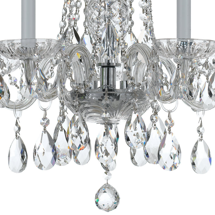 Crystorama 1061-CH-CL-MWP Traditional Crystal Five Light Mini Chandelier Polished Chrome Alternate Image 2.jpg