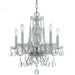 Crystorama 1061-CH-CL-MWP Traditional Crystal Five Light Mini Chandelier Polished Chrome Main Image.jpg