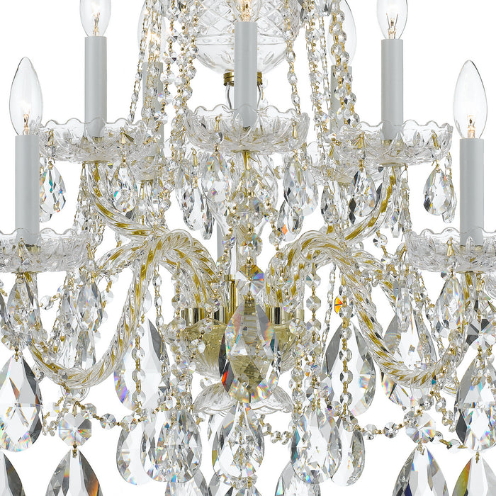 Crystorama 1110-PB-CL-S Traditional Crystal Ten Light Chandelier Polished Brass Alternate Image.jpg