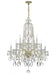 Crystorama 1110-PB-CL-SAQ Traditional Crystal Ten Light Chandelier Polished Brass Main Image.jpg