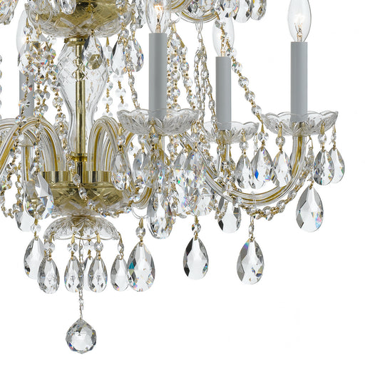 Crystorama 1137-PB-CL-S Traditional Crystal 12 Light Chandelier Polished Brass Alternate Image.jpg