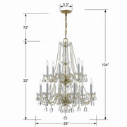 Crystorama 1137-PB-CL-SAQ Traditional Crystal 12 Light Chandelier Polished Brass Alternate Image.jpg