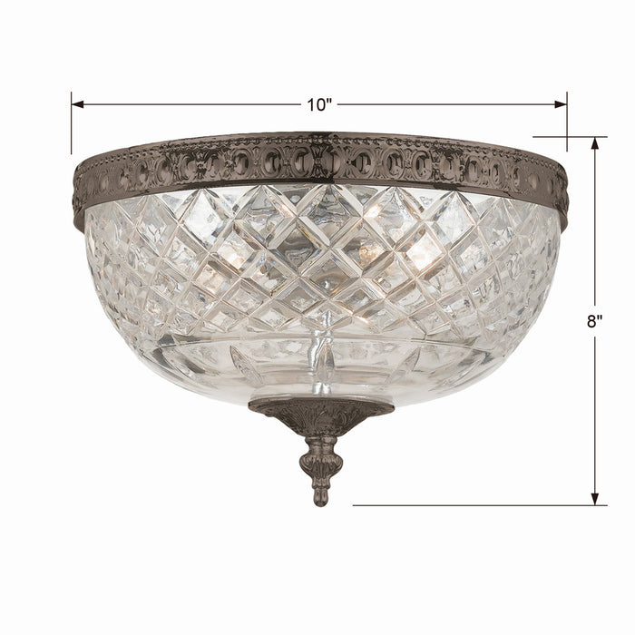 Crystorama 117-10-EB Ceiling Mount Two Light Flush Mount English Bronze Alternate Image 2.jpg