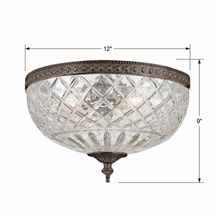 Crystorama 117-12-EB Ceiling Mount Three Light Flush Mount English Bronze Alternate Image 2.jpg