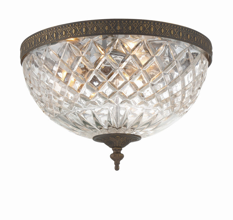 Crystorama 117-12-EB Ceiling Mount Three Light Flush Mount English Bronze Alternate Image 4.jpg