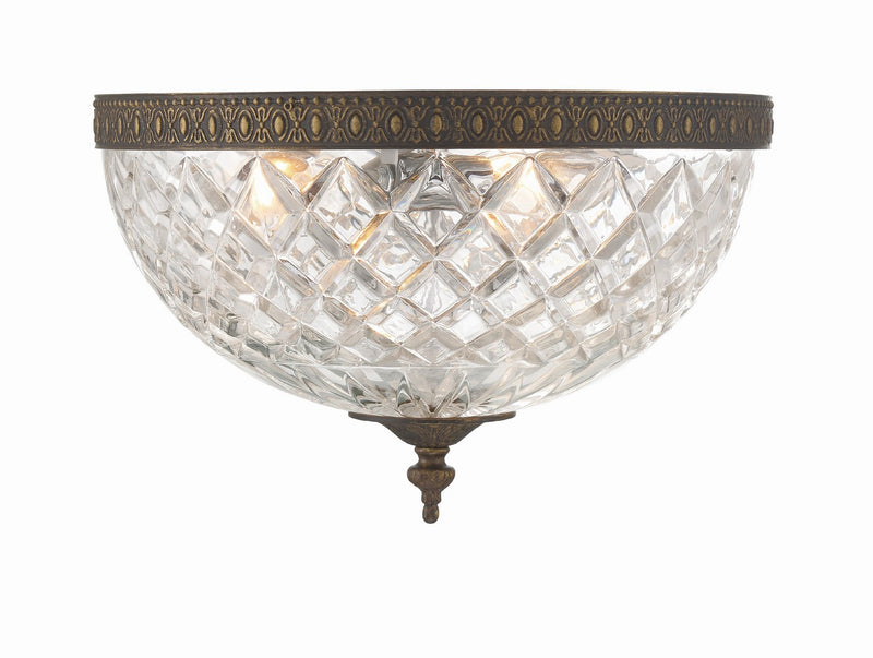 Crystorama 117-12-EB Ceiling Mount Three Light Flush Mount English Bronze Main Image.jpg