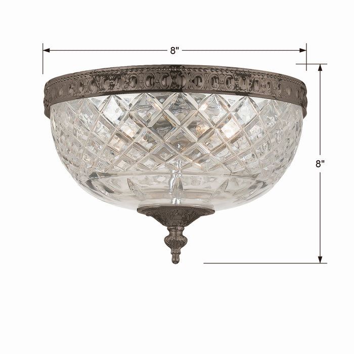 Crystorama 117-8-EB Ceiling Mount Two Light Flush Mount English Bronze Alternate Image 2.jpg