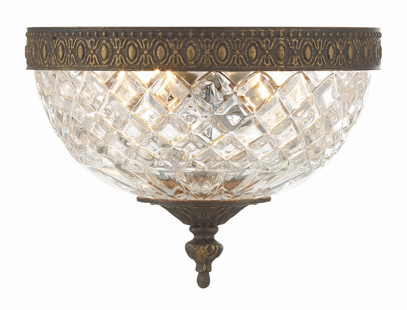 Crystorama 117-8-EB Ceiling Mount Two Light Flush Mount English Bronze Main Image.jpg